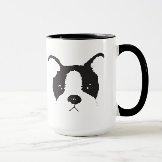 PPPの子犬の顔のマグ マグカップ (右)