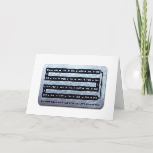 PPP子宮摘出法グリーティングカードテンプレート カード (正面)