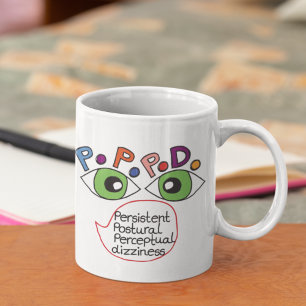PPPD認識度バランス障害めまいマグカップ コーヒーマグカップ