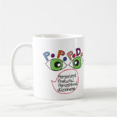 PPPD認識度バランス障害めまいマグカップ コーヒーマグカップ (左)