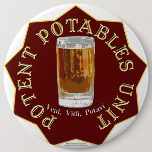 PPU (Potablesの有効な単位) (赤) 缶バッジ