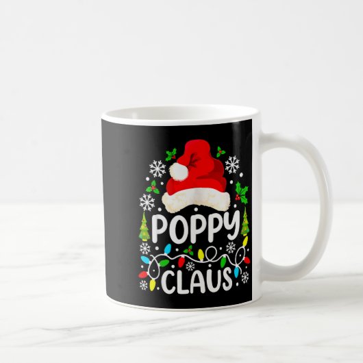 Ppy Claus Funny Christmas Family Matching  コーヒーマグカップ (右)