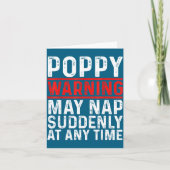 Ppy Warning May Nap Suddenly At Any Time For Grand カード (正面)