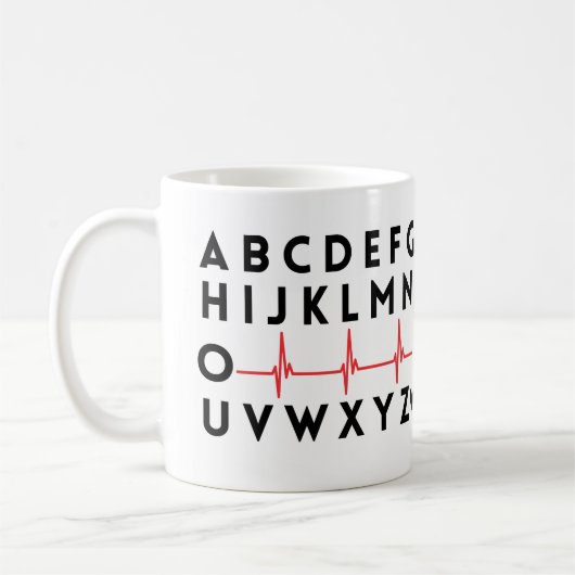PQRSTナース コーヒーマグカップ (左)