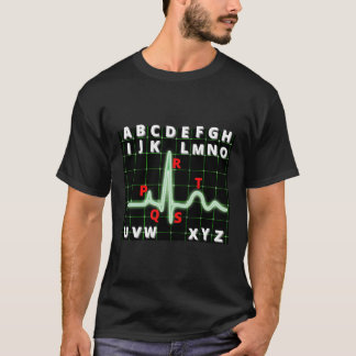 Pqrst複おもしろい雑Ecg波Rnのための看護ギフト Tシャツ