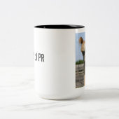 PRのアルパカのマグの頭部 ツートーンマグカップ (中央)