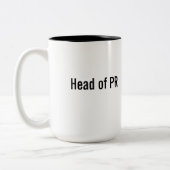 PRのアルパカのマグの頭部 ツートーンマグカップ (左)