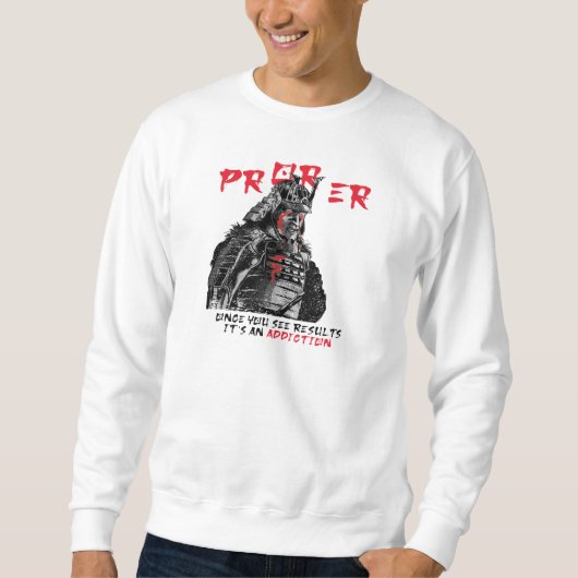 PRまたはおもしろいERジムウェイトリフティング、引用文フィットネス スウェットシャツ (正面)