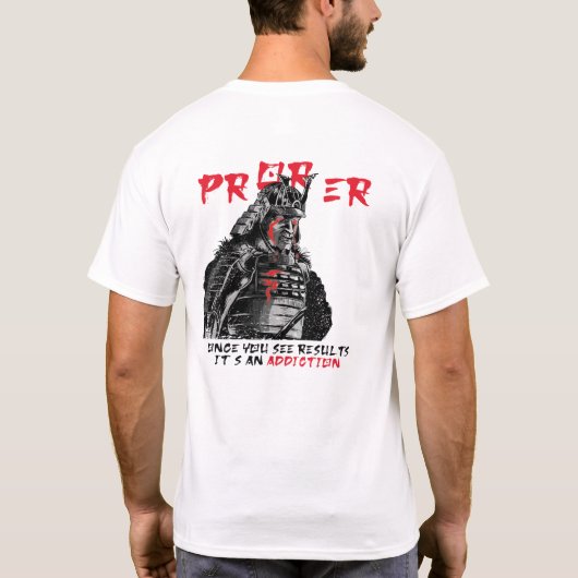 PRまたはおもしろいERジムウェイトリフト、前後 Tシャツ (裏面)