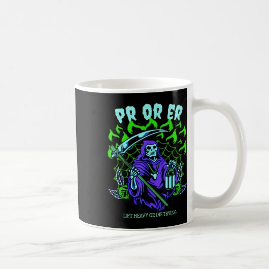 PrまたはErジム重量挙げボディビル不気味Hal コーヒーマグカップ (右)