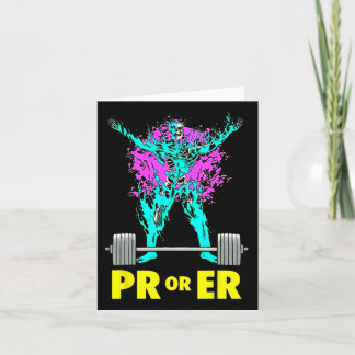 PrまたはEr重量挙げボディビルトレーニング筋肉 カード