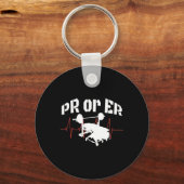 PrまたはEr重量挙げボディビルフィットネスジム1 キーホルダー (正面)