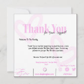 PRサンキューカード (正面)