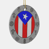 PRフラグとペトログリフ セラミックオーナメント (右)