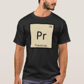 Pr - プロヴォローネチーズ 化学周期表 tシャツ (正面)