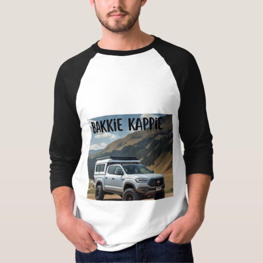 PRAAT NET AFRIKAANS BAKKIE KAPPIE Tシャツ (正面)