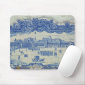Pracaを描写するAzulejosのタイルはComercioをします マウスパッド (マウス)