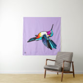 Prächtiger Kolibri - Farbige Illustration タペストリー (インサイチュ(横))