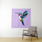 Prächtiger Kolibri - Farbige Illustration タペストリー (インサイチュ)