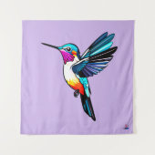 Prächtiger Kolibri - Farbige Illustration タペストリー (正面)
