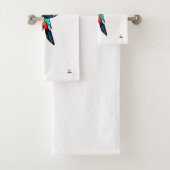 Prächtiger Kolibri - Farbige Illustration バスタオルセット (インサイチュ)