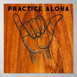 Practice aloha ポスター
