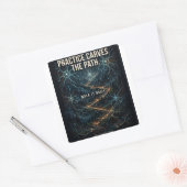 "Practice Carves the Path" 脳科学Tシャツ スクエアシール (封筒)