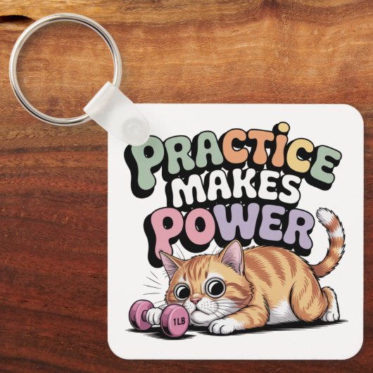 Practice Makes Power キーホルダー (正面)