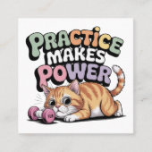 Practice Makes Power スクエア名刺 (正面)