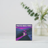 Practice Makes Power スクエア名刺 (スタンド正面)