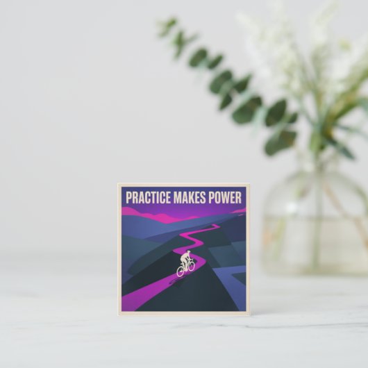 Practice Makes Power スクエア名刺 (スタンド正面)