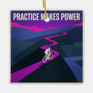 Practice Makes Power セラミックオーナメント