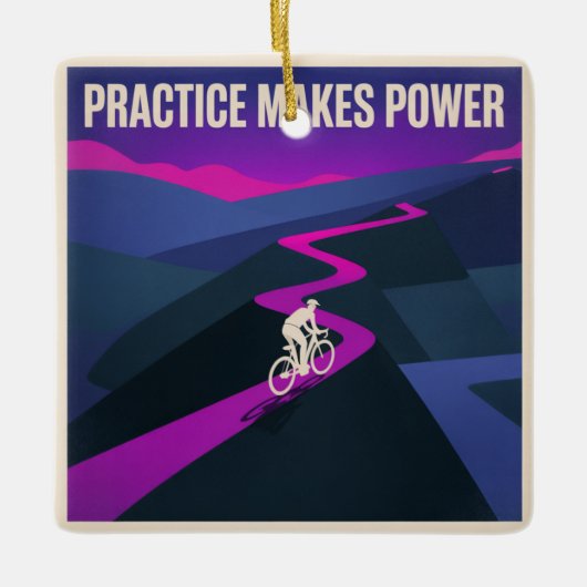 Practice Makes Power セラミックオーナメント (正面)