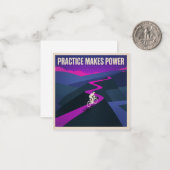Practice Makes Power ノートカード (正面/裏面インサイチュ)