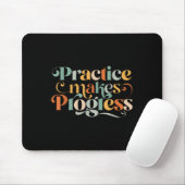 Practice Makes Progress Over Perfection Sitive Mot マウスパッド (マウス)