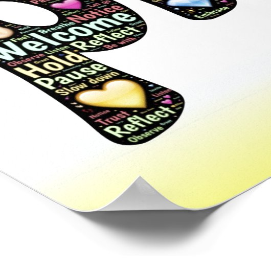 PRACTICE MINDFULNESSポスター ポスター (角)