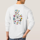 PracticeLove抽象芸術Tee by David Flynn Tシャツ (裏面)