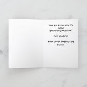 Practicing Medicine Get Well Card SA-1 カード (内部)