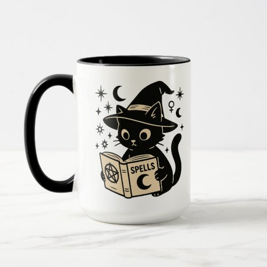 Practicing my spells mug マグカップ (左)