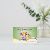 Practiingの栄養士及び栄養物のための名刺 予約カード (スタンド正面)