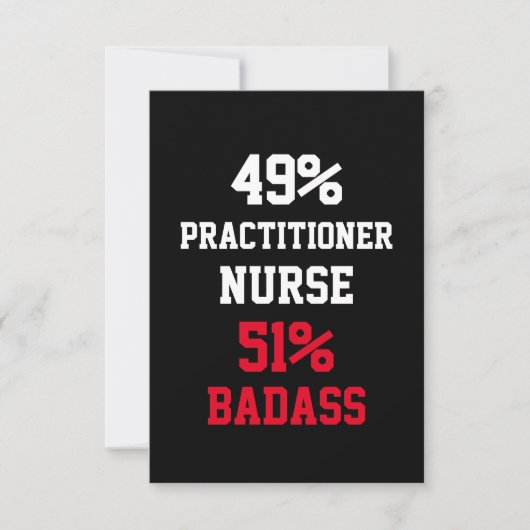 Practitioner Nurse Badass Card カード (正面)
