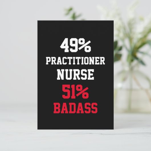 Practitioner Nurse Badass Card カード (スタンド正面)