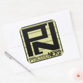 PractitioNERDの「オリジナル」ステッカー(3" x 3") スクエアシール (封筒)