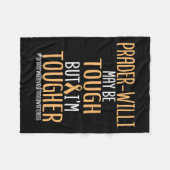 Prader-wili症候群認識度サポートラブタフ フリースブランケット (正面(横))