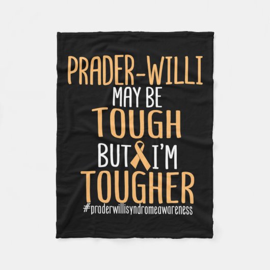 Prader-wili症候群認識度サポートラブタフ フリースブランケット (正面)