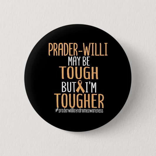 Prader-wili症候群認識度サポートラブタフ 缶バッジ (正面)