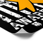 Prader Wili症候群認識度 – 米国国旗 ポスター (角)