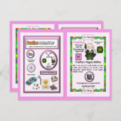 Praethecウィザード – Praseodymium要素 ポストカード (正面/裏面)