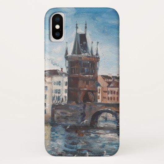 Prag -チャールズ橋絵画 Case-Mate iPhoneケース (裏面)