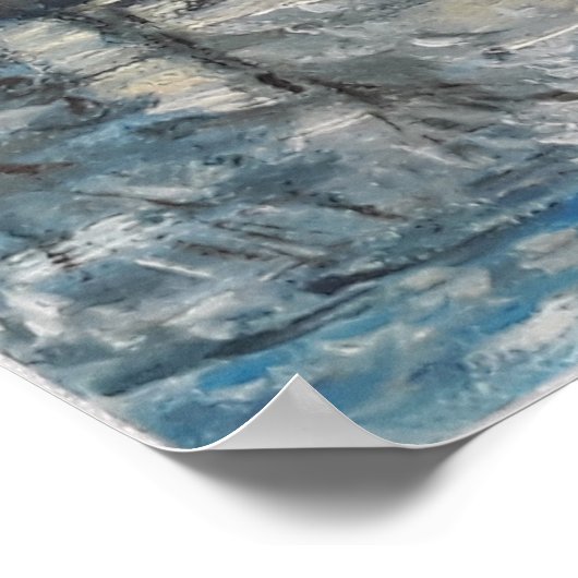 Prag - Charles-Brückenmalerei ポスター (角)